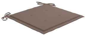 Cadeiras de jantar p/ jardim 4 pcs c/ almofadões acácia maciça