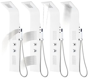 Coluna de duche em alumínio 20x44x130 cm branco