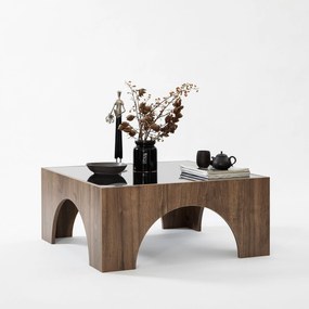 Mesa de Café Seine – Nogueira Escuro Cinzento – 80cm x 35cm x 80cm