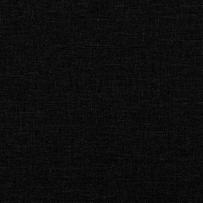 Sofá-cama com gavetão e gavetas 100x200 cm tecido preto