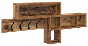 Cabideiro de Parede Madeira Antiga 100 x 12 x 43.5 cm