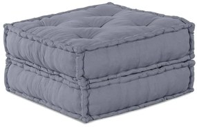 vidaXL Sofá Pouf Modular para 2 Pessoas que se Transforma em Tecido Cinza