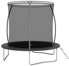 Conjunto de trampolim redondo 244x55 cm 100 kg