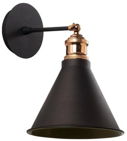 Candeeiro de Parede Berceste – Preto – 20 cm de diâmetro