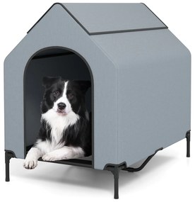 Casa grande para animais de estimação com janelas ventiladas e tampa removível - L