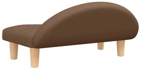 Cama para cães 70x52x30 cm tecido castanho