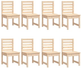 11 pcs conjunto de jantar p/ jardim madeira de pinho maciça