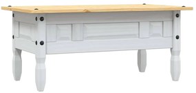 Mesa de centro Corona pinho mexicano 100x55x44 cm branco