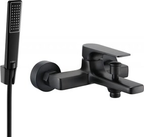 Mexen Lynx R72 bateria de banheira com conjunto de chuveiro, preta - 74593R72-70