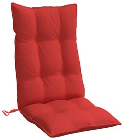 Almofadões p/ cadeira encosto alto 6 pcs tecido oxford vermelho
