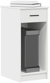 vidaXL Suporte torre de computador com gaveta 35x45x77 cm branco
