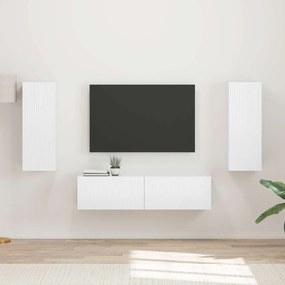 vidaXL Conjunto de móvel de TV 2 pcs Branco Brilhante