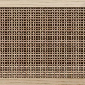 Móvel de TV 105x30x40 cm pinho maciço/vime natural castanho