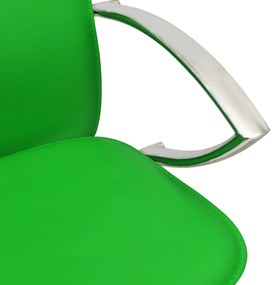Bancos de bar 2 pcs couro artificial verde