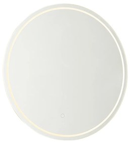 Espelho de banheiro moderno de 60 cm com LED e dimmer de toque - Sebas Moderno
