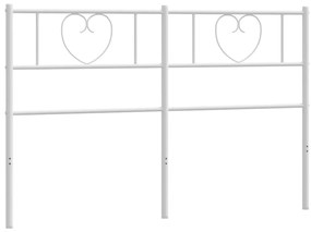 Cabeceira de cama 150 cm metal branco