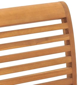 Cadeira de Jardim Empilhável 4 pcs Madeira Sólida de Teca