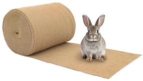 vidaXL Tapete de cânhamo para roedores 0,5x25 m 5 mm