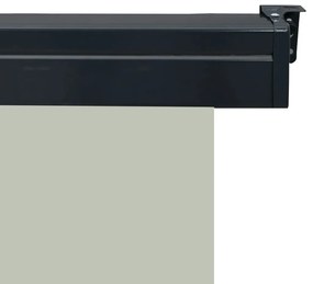 Toldo lateral para varanda 80x250 cm cinzento