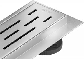 Mexen Flat 360° M01 ralo linear giratório 60 cm, inox - 1020060-40