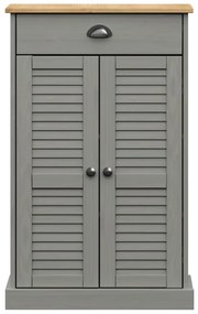 Sapateira VIGO 60x35x96 cm madeira de pinho maciça cinzento