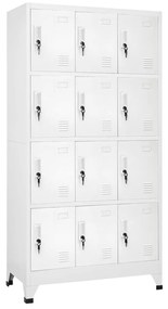 vidaXL Cacifo com 12 compartimentos 90x45x180 cm