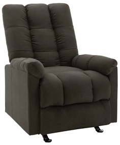 321408 vidaXL Poltrona reclinável tecido cinzento-acastanhado