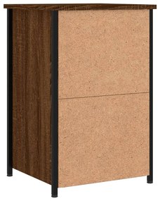 Mesas de cabeceira 2 pcs derivados de madeira carvalho castanho