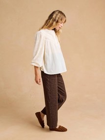 Blusa ENVIE DE FRAISE de gravidez e amamentação Charlotte creme