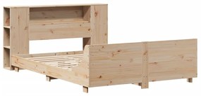 Cama sem colchão 135x190 cm madeira de pinho maciça