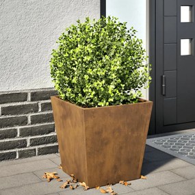 vidaXL Garden Planter 40x40x40 cm aço resistente às intempéries