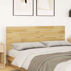 Cabeceira 135 cm Madeira maciça de carvalho