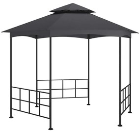 vidaXL Gazebo com paredes laterais 3,1x2,7 m antracite