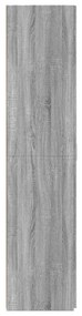 Armário alto 80x42,5x185 cm deriv. de madeira sonoma cinza