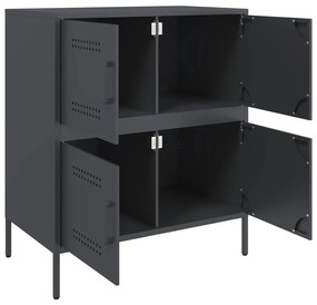 Aparador 68x39x79 cm aço antracite