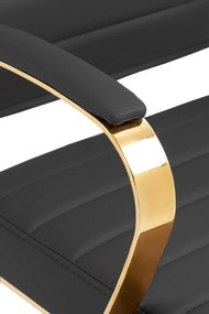 Cadeira de Escritório Havana Couro sintético preto