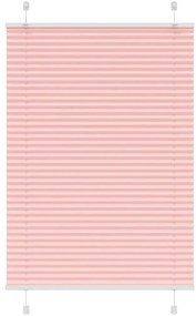 Rosa Plissada Cega 85x150 cm Largura Tecido 84,4 cm Poliéster