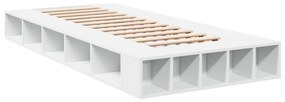 Estrutura de cama 90x200 cm derivados de madeira branco