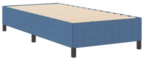 Estrutura de Cama vidaXL Azul 90x190 cm em Tecido Corduroy