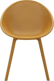 CONJUNTO DE 2 CADEIRAS IBIZA 59X59X83 CM (ALTURA DO ASSENTO 45 CM) AMARELO