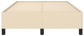 Estrutura de cama sem colchão 120x200 cm tecido cor creme