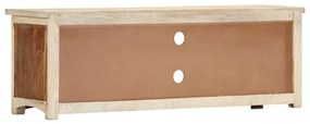 Móvel de TV 120x30x40 cm madeira recuperada maciça