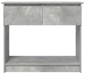 Mesa consola com gavetas 85,5x38,5x74,5 cm cinzento cimento