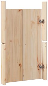 Portas de Cozinha Externa 2 pcs 50x9x82 cm Madeira Maciça de Pinho