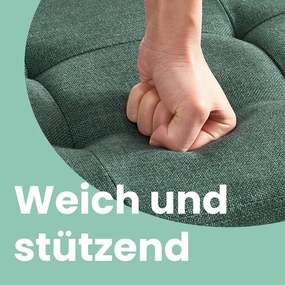 Banco com espaço de arrumação, banco-cama 38,1 x 76,1 x 38,1 cm Verde