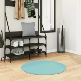 vidaXL Tapete de pelo curto OVIEDO Ø 80 cm verde