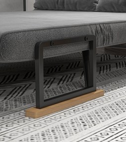 Sofá Cama "Luna" – 102x73x81 cm – Cinza