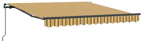 Toldo Retrátil Manual Multicolor 350 x 250 cm Poliéster