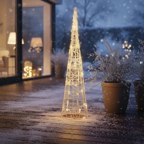 Árvore de Natal Transparente 60cm incl. LED IP44 - Coni