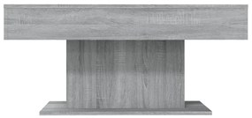 Mesa de centro 96x50x45 cm derivados de madeira cinzento sonoma
